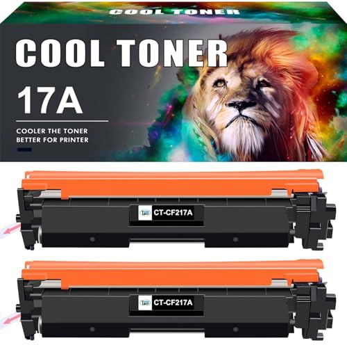 Cool Toner Kompatibel Tonerkartusche als Ersatz für HP 17A CF217A Laserjet Pro MFP M130FW M130FN M130NW M130A M102w M102a M130 M102 (Schwarz, 2er-Pack)
