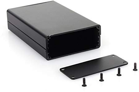 PCB Instrument Box, Enclosure Electronic Project Box DIY 80 * 50 * 20mm Aluminum SG, Black