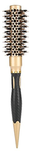 Spazzola antistatica setole cinghiale tecnologia ceramica termica nano spazzola termica rotonda ecologica in bambù 2 pollici