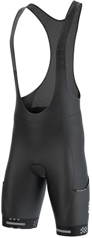 FDX Men Cycling Bib Short with 4D Gel Chamois Pad & Cargo Pockets Black 3XL
