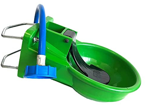 UZMAN - Tränkebecken mit Druckzunge + Anschlussset IBC Container Tank, Tränke Pferde, Großvieh, Schafe Vieh Kühe Tränke Rinder Tränkewanne Pferd Viehtränke