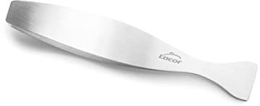 Lacor - 62879 - Pinzetta da cucina, Pinzetta per rimozione spine, pesce, acciaio inox 18/10, 13cm, bracci curvi, finitura opaca, lavabile in lavastoviglie