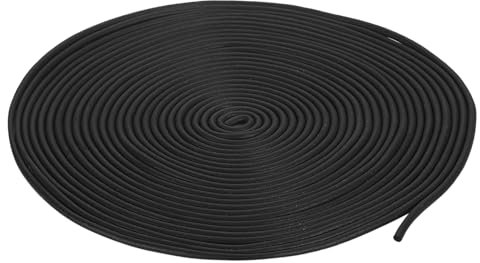 sourcing map Foam Rubber Weather Seal Strip, 2.5mm(3/32) Diameter 10 Meters (32.81Ft) Long Round EPDM Rubber for DIY Gasket, Warehouse, Pads, Foam Tubing, Crafts