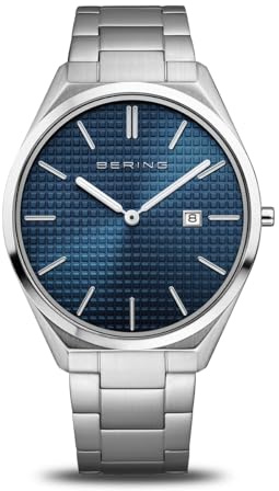 BERING Herren Uhr Quarz Movement - Ultra Slim Collection mit Edelstahl und Saphirglas 17240-707