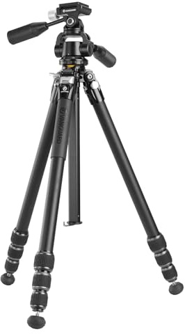 Vanguard Veo 5 264APS38 - Trípode de Viaje de Aluminio, rótula de 3 vías