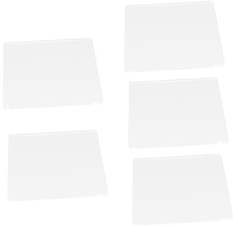 Lurrose 5 Piezas tabla de lavar plastelina plastilinas Moldeado de arcilla placas de presión manuales moldear placas de arcilla placa de presión de arcilla tablero de acrílico Transparent