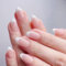 24pcs Short Almond Press on Nails French Tip False Nails - Easy to Apply Stick on Nails for Women, Classic Elegant Design, Comfortable Fit, Durable Acrylic with Natural Look