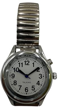 Talking Women's Watch Silver -Announces The time and Date