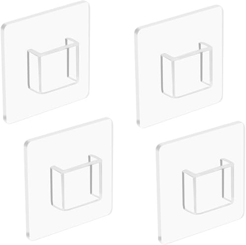 Mythlon Organizador Gafas De Sol Pared 4 Piezas, Soporte Expositor Porta Gafas Acrílico Transparente Autoadhesivo, Estante Anteojos Sin Perforación para Hogar Oficina Habitación