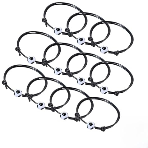 JOVYTH 11 Bracciali Calcio Bambini – Bracciale Amicizia per Bambino & Bambina, Braccialetti Bambini Compleanno, Gaget per Bimbi Festa, Braccialetti Personalizzati, Festa del Papà, Accessori Sport