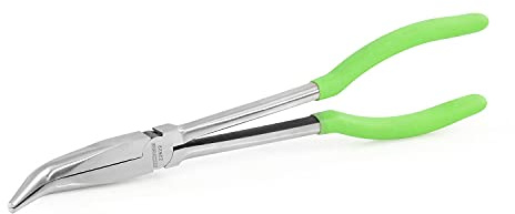 OEMTOOLS 22622 Angled Needle Nose Pliers 45°, Long Needle Nose Pliers, Rust Resistant, Heat-Treated Steel Construction, Automotive, Construction, and Jewelry Making Tools