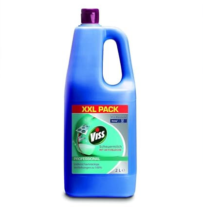 Viss Professional 7514247 Scheuermilch, mit Activ-Chlor und Bleichwirkung, Universell einsetzbar in Küche und Bad, 2 L