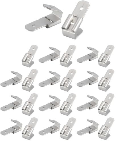 IMCCZONY Piggyback, 25 connettori a doppio capocorda Kit Assortimento di Terminali a Crimpare a Disconnessione