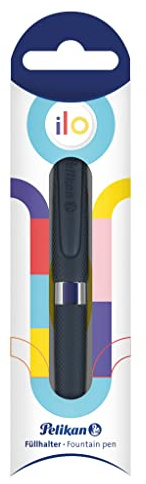 Pelikan 817790 ilo Füllfederhalter Kartuschenfüllsystem, Schwarz