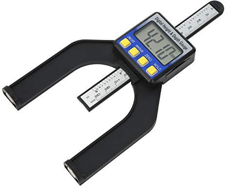 Tiefenmesser, 0-80mm Tiefenmesser, Digitaler Höhen- und Tiefenmesser Mit LCD Display für Holzbearbeitung, Heimdekoration, Maschinenbau