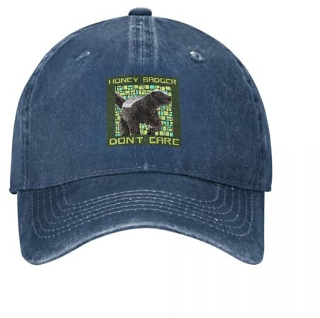 YUONME Baseballmütze Honigdachs kümmert Sich Nicht um Cowboyhut Sonnenhut Marke Mann Kappen Sonnenkappe Hut Mann für die Sonne Frau Hüte Herren Geschenk