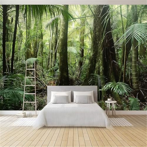 Fotomurales infantiles Selva Tropical Densa Papel Tapiz 350 x 256 cm Árbol De Higuera De Bengala Del Bosque Fotomurales 3D Tv Fondo Pared Moderno Dormitorio Murales Fotomurales Decorativos