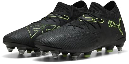 Puma Chaussures de Football Future 8 Match Mxsg Unisexes, Puma Noir pétillant Vert Clair Terrain, 42.5 EU