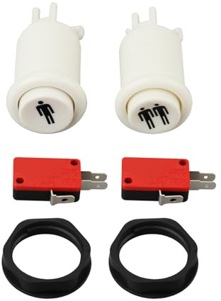 VGOL 2-delad arkadspel startknapp 1p 2p spelare tryckknapp med Microswitch