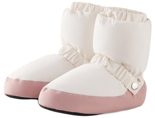 Joygoodta Chaussons de danse, 1 paire de chaussons danse, imperméables et coupe-vent, échauffement ballet doux et confortable, portables légers pour filles femmes, XS