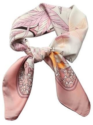 1st 27,5-tums tryckt fyrkantig silkeshalsduk Sjal Bandana(A)
