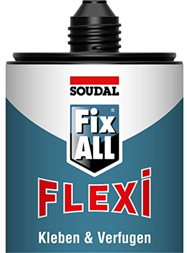 Soudal Fix All Flexi, universallim, 470 g, ljusgrå, med klämmunstycke