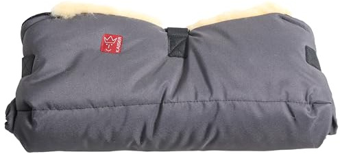 Kaiser Big Double - Calentador de manos para carrito, interior de borreguito artificial (no contiene lana) antracita