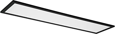 LEDVANCE LED Deckenleuchte schwarz, 30W, 1700LM, 3000-6500K, 100x25 cm, Wandleuchte dimmbar, RGB Technologie, Smart+ Planon, steuerbar über App oder Sprachassistenten wie Alexa oder Google,