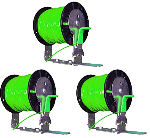 Green Touch Industries XD105 String Trimmer Line Spool Tool Accessory Storage Rack w/Built In Wire Cutter for Trailers & Garages (3 Pack)