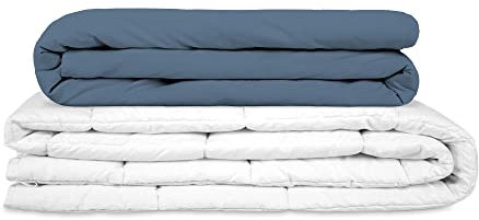 TherapieDecken - Basic Gravity Gewichtsdecke für Erwachsene Weighted Blanket Schwere Decke Für besseren Schlaf, Blau, Größe: 135x200 cm 8 kg