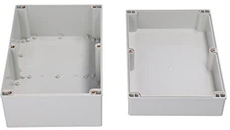 TenNuoDa 240x160x120mm Power Junction Box, IP65 Waterproof Flame retardant Electronic Project Plastic Case Electrical Enclosure Box, for Construction Sites