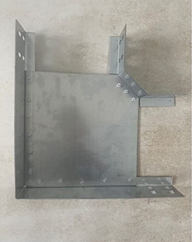 Generisch 90° Bogen Winkel verzinkt Kabeltrasse 150x60mm Kabelbahn Kabelrinne mit Deckel (1 x 150x60)