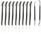 Lot de 11 brosses de nettoyage multifonctions - Nylon double face, crochet de nettoyage, pour joints, dur - Convient pour cuisine, salle de bain, coins