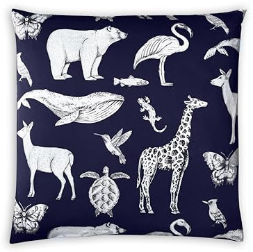 Magano® Kinder Kopfkissenbezug 80x80 Blau | Bambus & Baumwolle Satin | 400 TC Luxusqualität | Baby Kissenbezug Kinderkissenbezug 80x80 cm | Kinderkopfkissenbezug für Jungen u. Mädchen