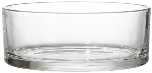 BESPORTBLE Glass Flower Pot 6 Inch Clear Round Glass Planter Terrarium Vase for Hydroponics Succulents Indoor Home Garden Decor