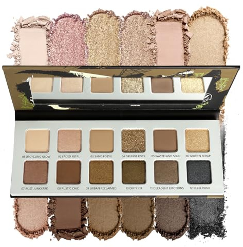 Afflano Neutral Nude - Paleta de sombras de ojos - mate y tonos beige y marrón brillante, altamente pigmentados, cremosos y duraderos - Colores naturales para ojos marrones, maquillaje diario y looks