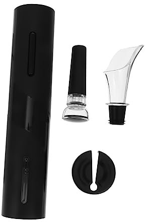 TOPBATHY 4pièces Ouvre-bouteille Électrique Automatique Pour Vin Coupe-capsule Avec Bouchon Et Bec Verseur Kit Pour Maison