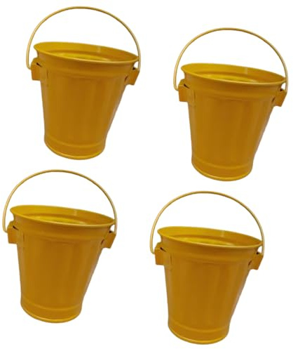 YTtkku Secchio in ferro colorato da giardino perfetto per progetti artigianali e composizioni floreali per piantare progetti artigianali secchi decorativi in ferro