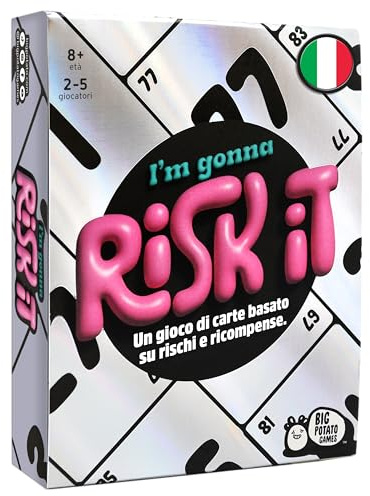 Asmodee RISK IT – spelkort med siffror | Roligt brädspel med strategi och risk med nummerstegar – 2–5 spelare – 8+ år – 20 minuter Italiensk utgåva