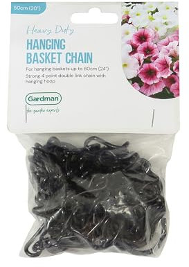 Gardman Heavy Duty Hanging Basket Chain, Black