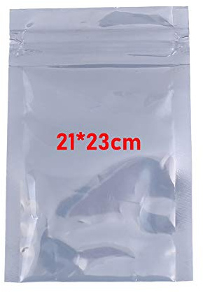 100 bolsas antiestáticas resellables de 5 tamaños con cremallera antiestática para componentes electrónicos y de computadora sensibles a ESD, 6 x 9 cm, 8 x 12 cm, 10 x 15 cm, 15 x 21 cm, 21 x 23 cm