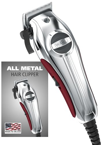 Wahl USA Pro Ultra Quiet High Torque Corded Hair Clipper for Ultra Quiet Operation and Cooler Operating Temperatures, Metal Housing with Bonus Hair Clipping Guard Caddy - Model 3000097