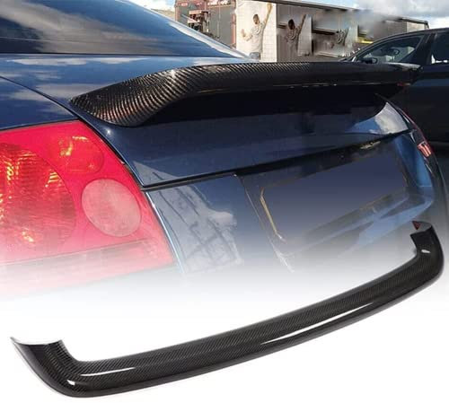 BASNI Kohlefaser Heckkofferraum-Spoiler für Audi TT/TT Quattro Mk1 Typ 8N 1998-2006 Coupé Cabrio 2-türig Kofferraumlippe Spoiler HighKick Heckflügelspoiler Karosserie Kits Werksverkauf (Stil A)