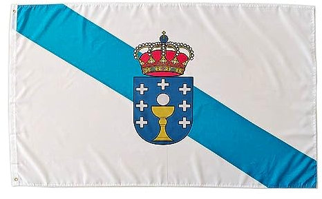 Bandera de Galicia, bandera colores Galicia, bandera 150cm x 90cm, bandera Galicia