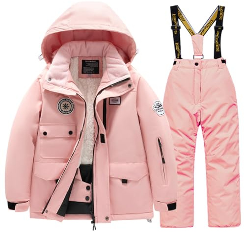 Tumaron Kids Girls Ski Suits 6 7 Years Winter Ski Bibs Waterproof Snowboarding Snowsuits