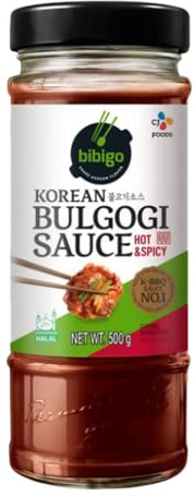 CJ Bibigo Bulgogi Korean Style BBQ Sauce Condiments for Marinate (Halal) 500g - Hot & Spicy