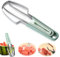 EIYVPRA Tagliafrutta 3 in 1, Affettatrice per Anguria, Coltello in Acciaio Inox, Taglia Anguria Fette Acciaio Inox,Taglia Cocomero con Lama a Forma di Gancio Taglierina per Melone