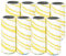 KGNGBEM Angebote 8-teiliger Ersatz。Kompatibel mit Kärcher FC Multi-Surface-Walzen, kompatibel mit FC7 FC5 FC3 FC3D Hartbodenreinigern(Yellow White)