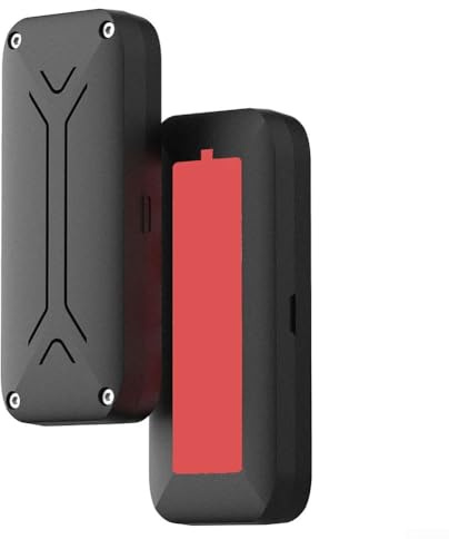Custodia per batteria estesa AirTag, protezione impermeabile IP68, alloggiamento in materiale PC, facile installazione, per due batterie AA, nero