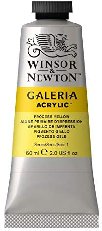 Winsor and Newton Galeria Acrylic Paint Tube - Process Yellow